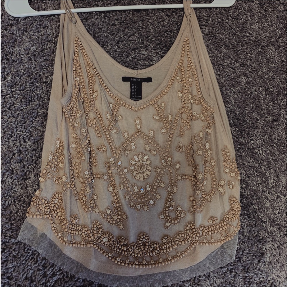 Forever 21 beaded tank top